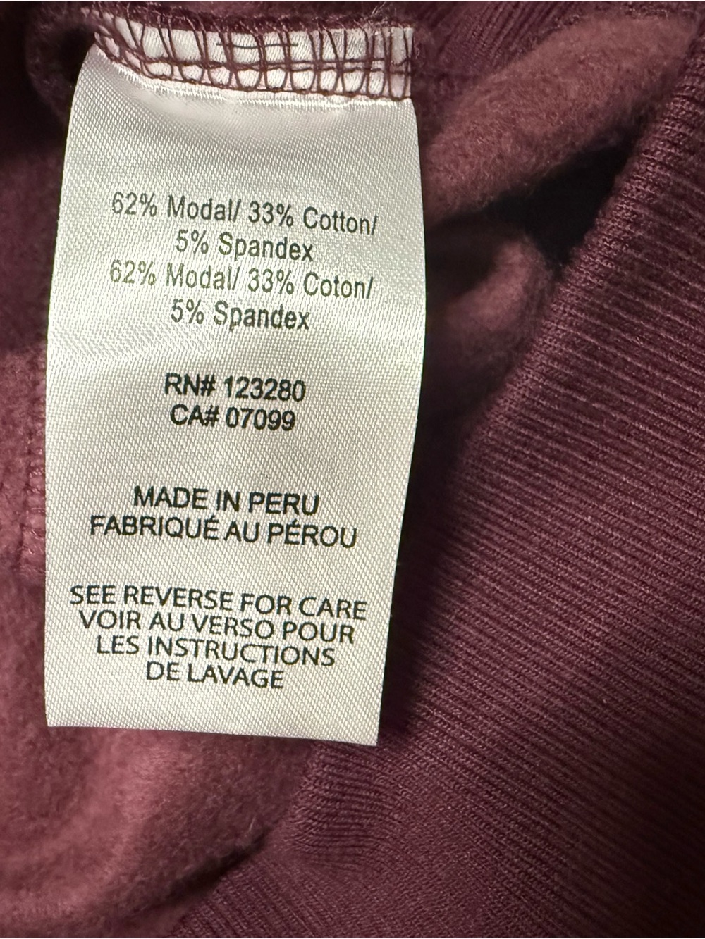 Travis Mathew Men's XXL Cloud Hoodie in Burgundy NWT - Picture 5 of 8